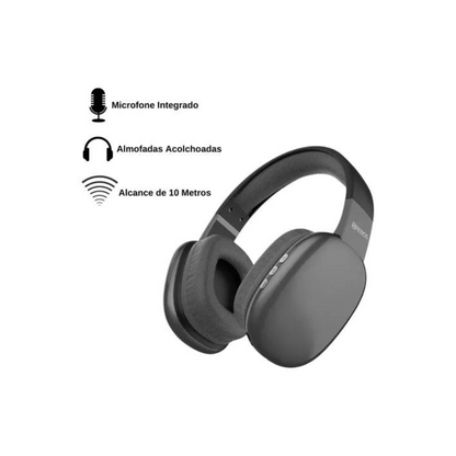 Fone Sem Fio Bluetooth Headset Hrebos Hs-407