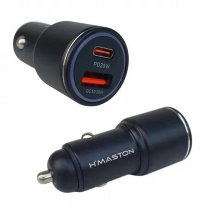 Fonte H'maston veicular 45w tipo-c/USB