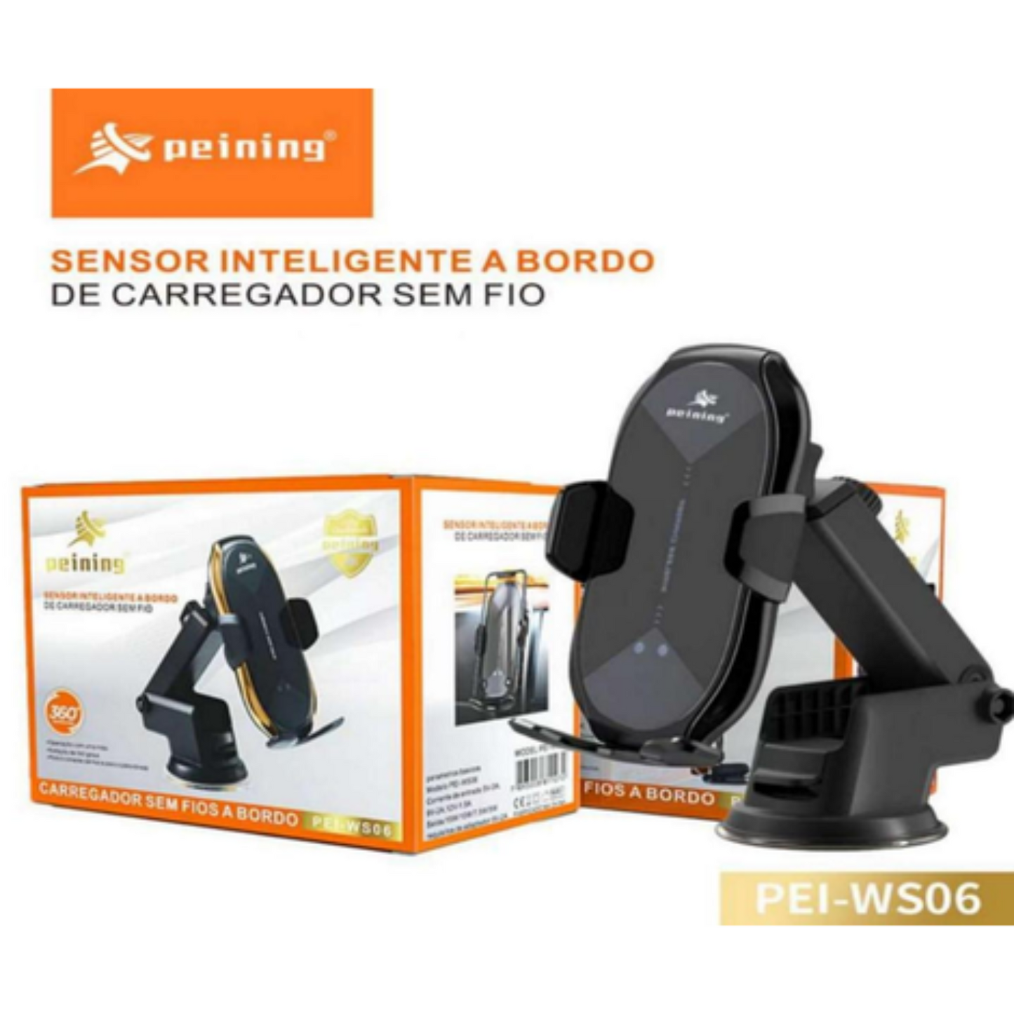 Suporte Carregador Por Inducão Veicular Peining