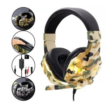 Fone De Ouvido Headset Gamer C/ Microfone H'maston