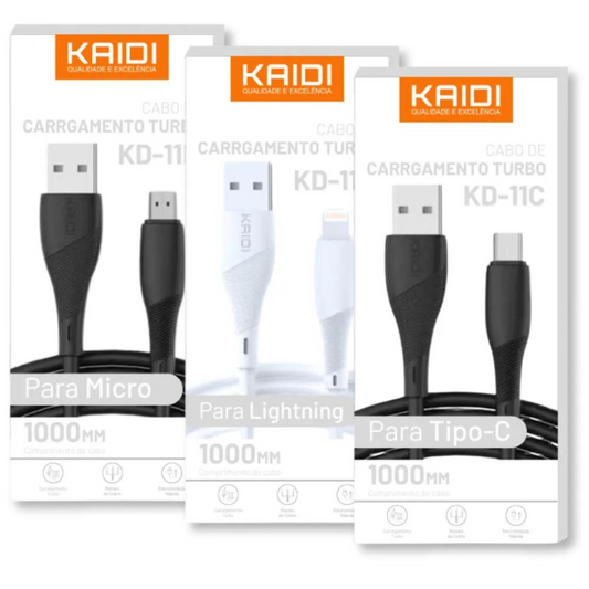 Cabo Kaidi  USB-LIGHTNING/TIPO-C